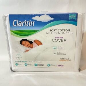 Claritin 100% Cotton King Duvet Cover